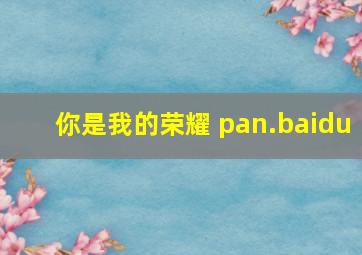 你是我的荣耀 pan.baidu